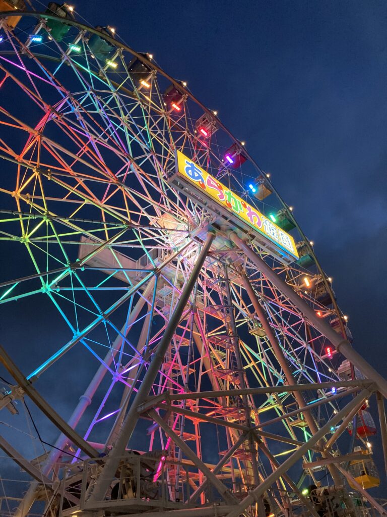 あらかわ遊園ナイトズー夜の観覧車